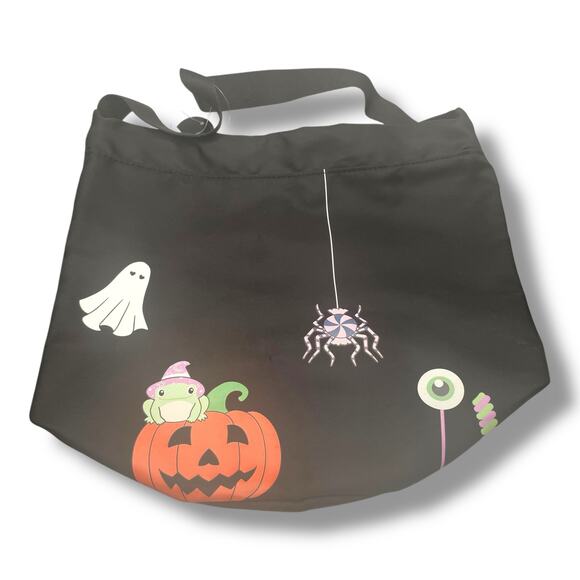 Bath & Body Works Halloween Trick or Treat Tote Bucket Bag Glow in Dark Pumpkin - Picture 2 of 9